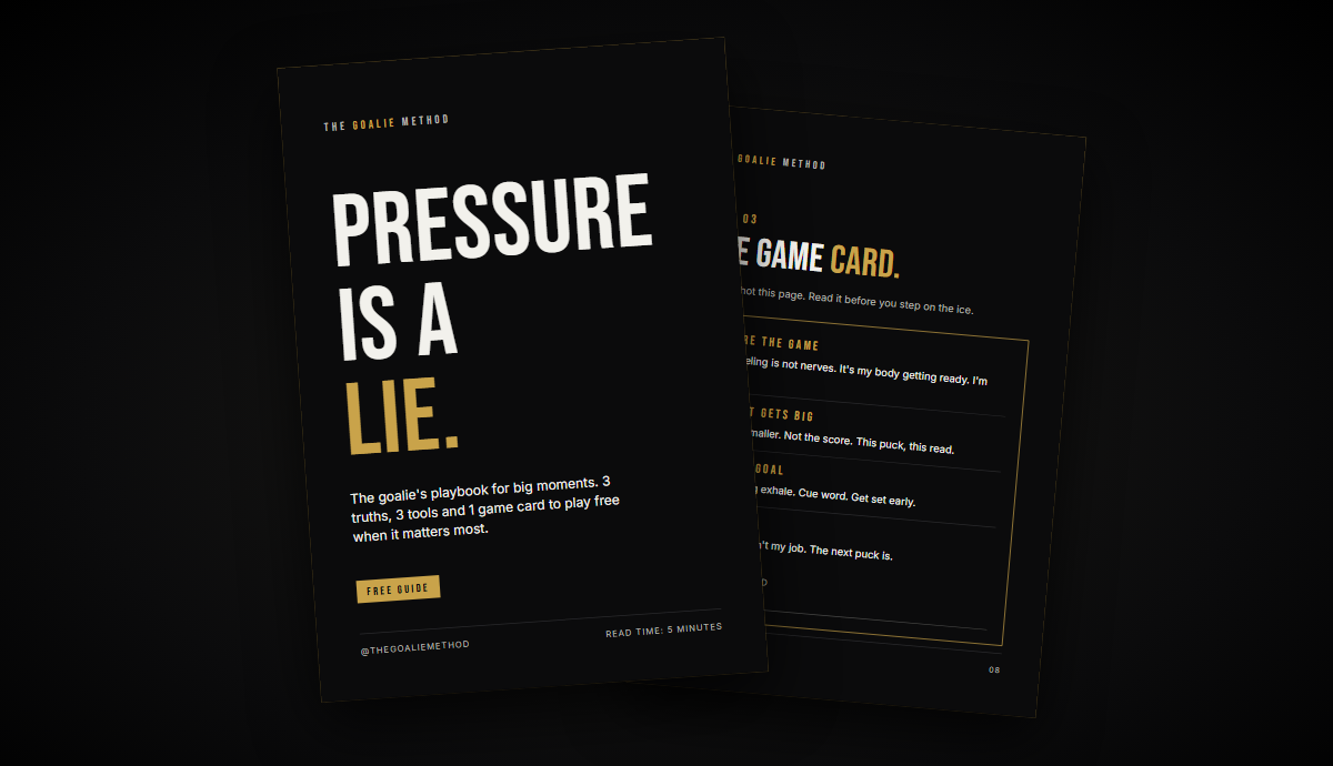 Cover and game card of the free guide Pressure Is a Lie